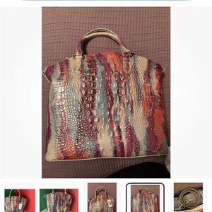 NEW! Brahmin Duxbury Satchel Destiny Melbourne LARGE Genuine Leather